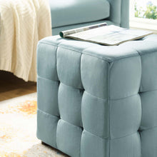 Load image into Gallery viewer, Contour Tufted Cube Performance Velvet Ottoman by Modway
