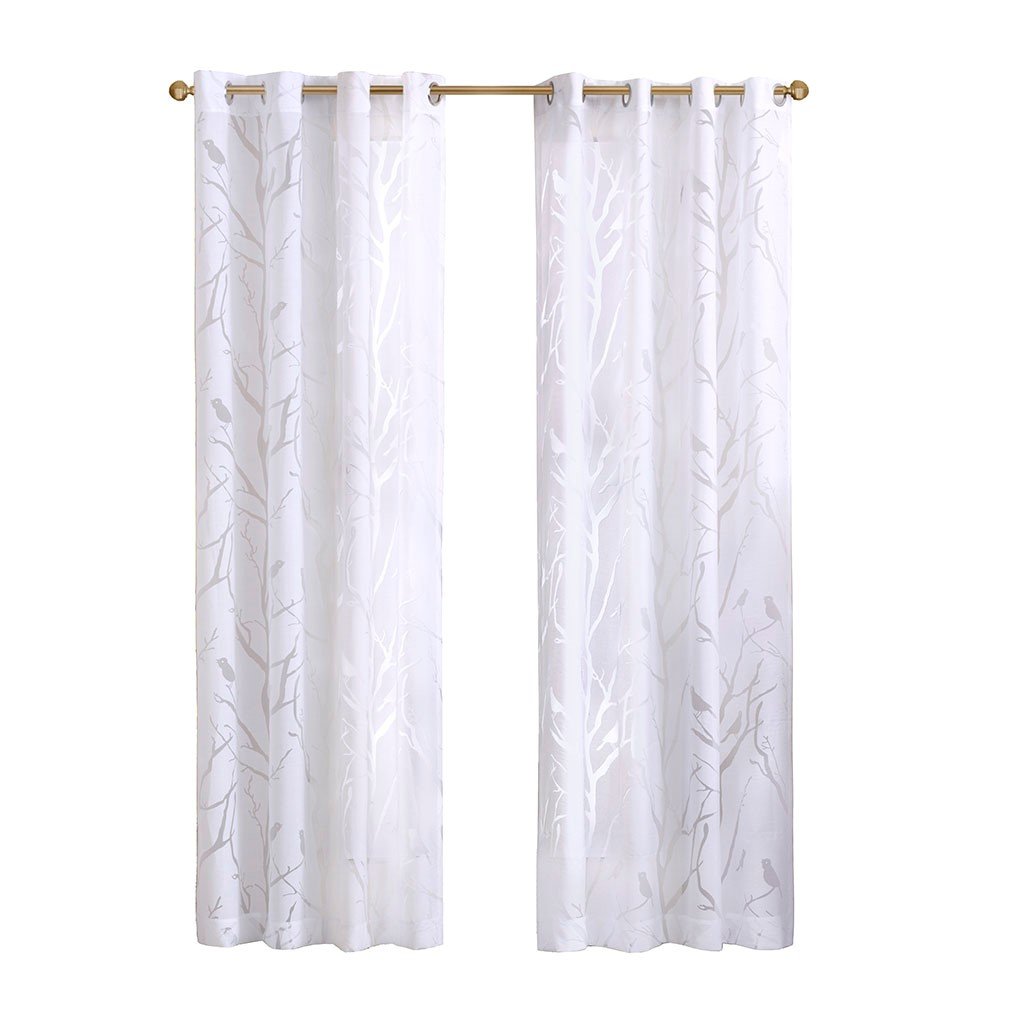 Madison Park Averil Sheer Bird Window Panel -84