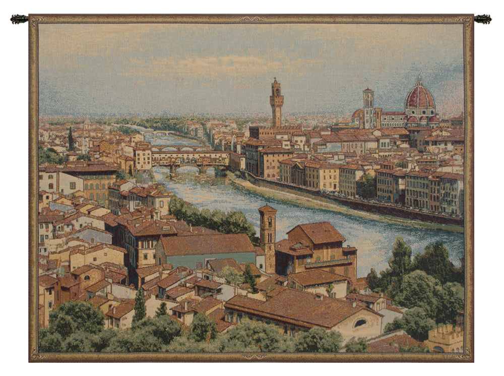 View of Florence and the Arno Italian Tapestry