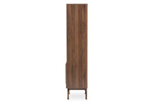 Load image into Gallery viewer, Baxton Studio Ashfield Mid-Century Modern Walnut Brown Finished Wood Bookcase
