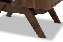 Load image into Gallery viewer, Baxton Studio Ashfield Mid-Century Modern Walnut Brown Finished Wood Bookcase
