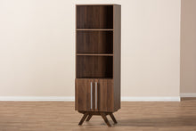 Load image into Gallery viewer, Baxton Studio Ashfield Mid-Century Modern Walnut Brown Finished Wood Bookcase
