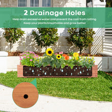 Load image into Gallery viewer, Wooden Decorative Planter Box for Garden Yard and Window
