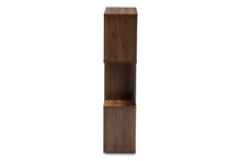 Load image into Gallery viewer, Baxton Studio Legende Modern and Contemporary Brown and Dark Grey Finished Display Bookcase
