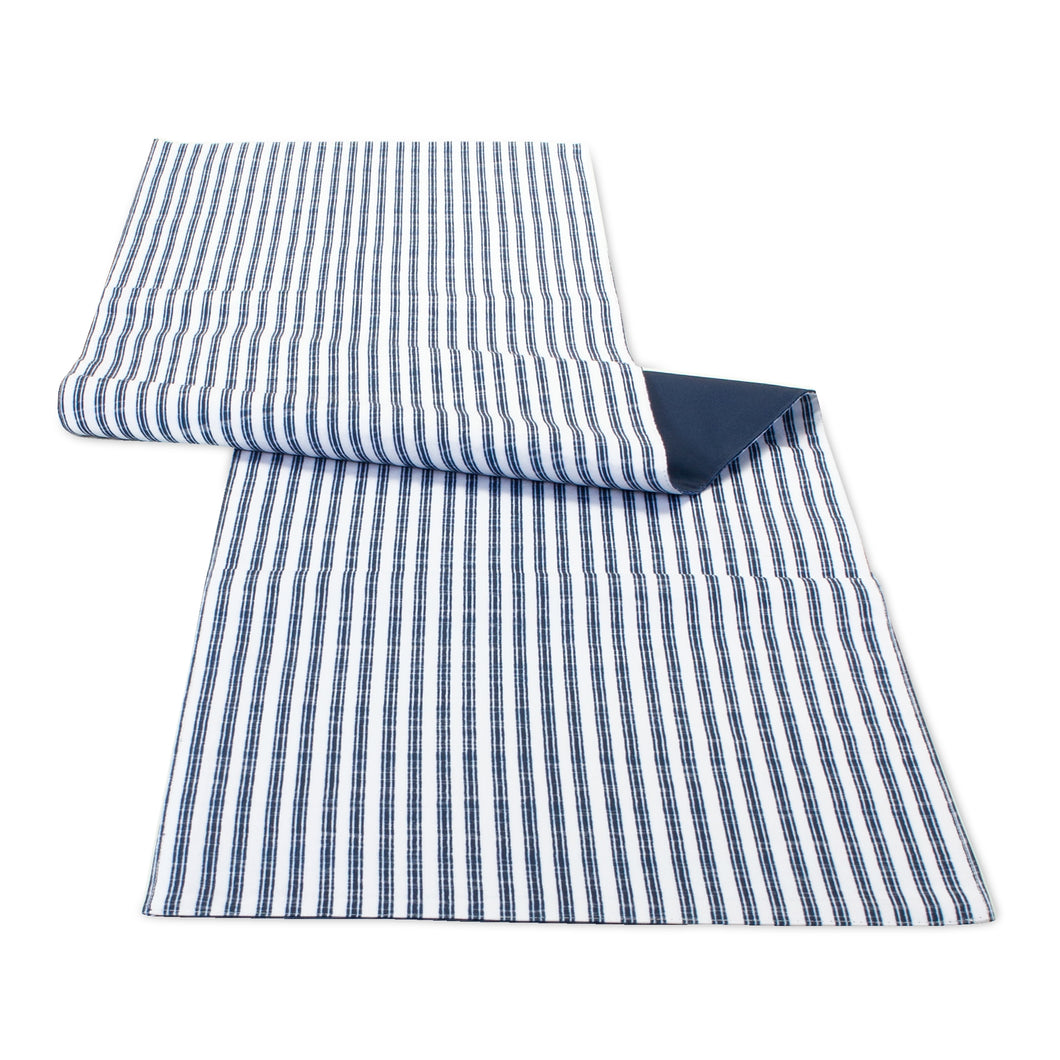 Blue and White Striped Dining Table Runner 70