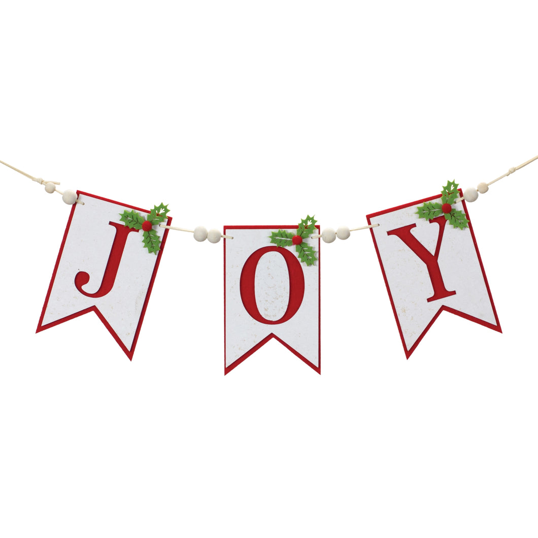 Joy Holiday Banner Garland 21