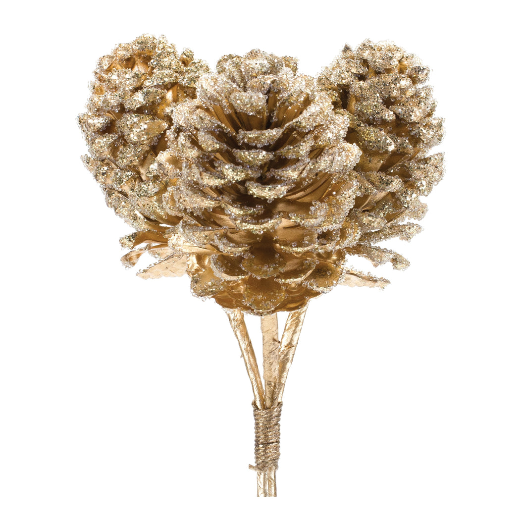 Glittered Pine Cone Bundle (Set of 6)