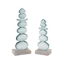 Load image into Gallery viewer, Stacking Rock Sculpture (Set of 2)
