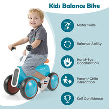 Load image into Gallery viewer, 4 Wheels Baby Balance Bike without Pedal-Blue
