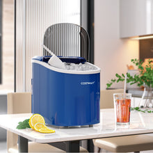 Load image into Gallery viewer, 2.2 L Portable Ice Cube Maker with Bullet Shaped Ice Cube-Navy
