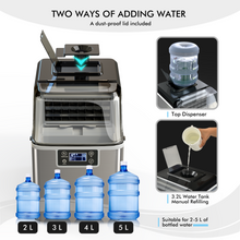 Load image into Gallery viewer, Electric Countertop Ice Maker with Ice Scoop and Basket
