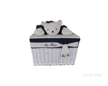 Load image into Gallery viewer, Anne Home - Set of 5 Rectangular Willow Baskets Bear Design
