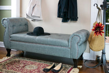 Load image into Gallery viewer, Baxton Studio Ipswich Grey Linen Bench
