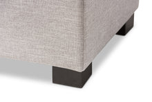 Load image into Gallery viewer, Baxton Studio Roanoke Modern and Contemporary Grayish Beige Fabric Upholstered Grid-Tufting Storage Ottoman Bench
