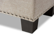 Load image into Gallery viewer, Baxton Studio Hannah Modern and Contemporary Beige Fabric Upholstered Button-Tufting Storage Ottoman Bench
