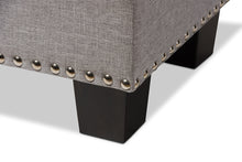 Load image into Gallery viewer, Baxton Studio Hannah Modern and Contemporary Grayish Beige Fabric Upholstered Button-Tufting Storage Ottoman Bench
