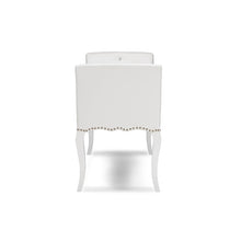 Load image into Gallery viewer, Baxton Studio Kristy Modern and Contemporary White Faux Leather Classic Seating Bench
