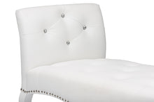 Load image into Gallery viewer, Baxton Studio Kristy Modern and Contemporary White Faux Leather Classic Seating Bench
