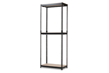 Load image into Gallery viewer, Baxton Studio Gavin Black Metal 3-Shelf Closet Storage Racking Organizer
