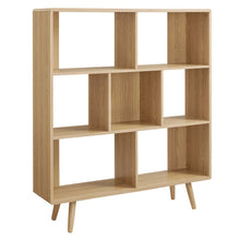 Load image into Gallery viewer, Transmit 7 Shelf Wood Grain Bookcase by Modway
