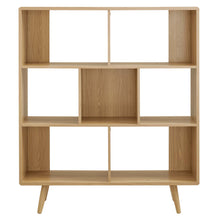 Load image into Gallery viewer, Transmit 7 Shelf Wood Grain Bookcase by Modway
