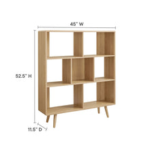 Load image into Gallery viewer, Transmit 7 Shelf Wood Grain Bookcase by Modway
