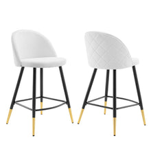 Load image into Gallery viewer, Cordial Fabric Counter Stools Set of 2 by Modway
