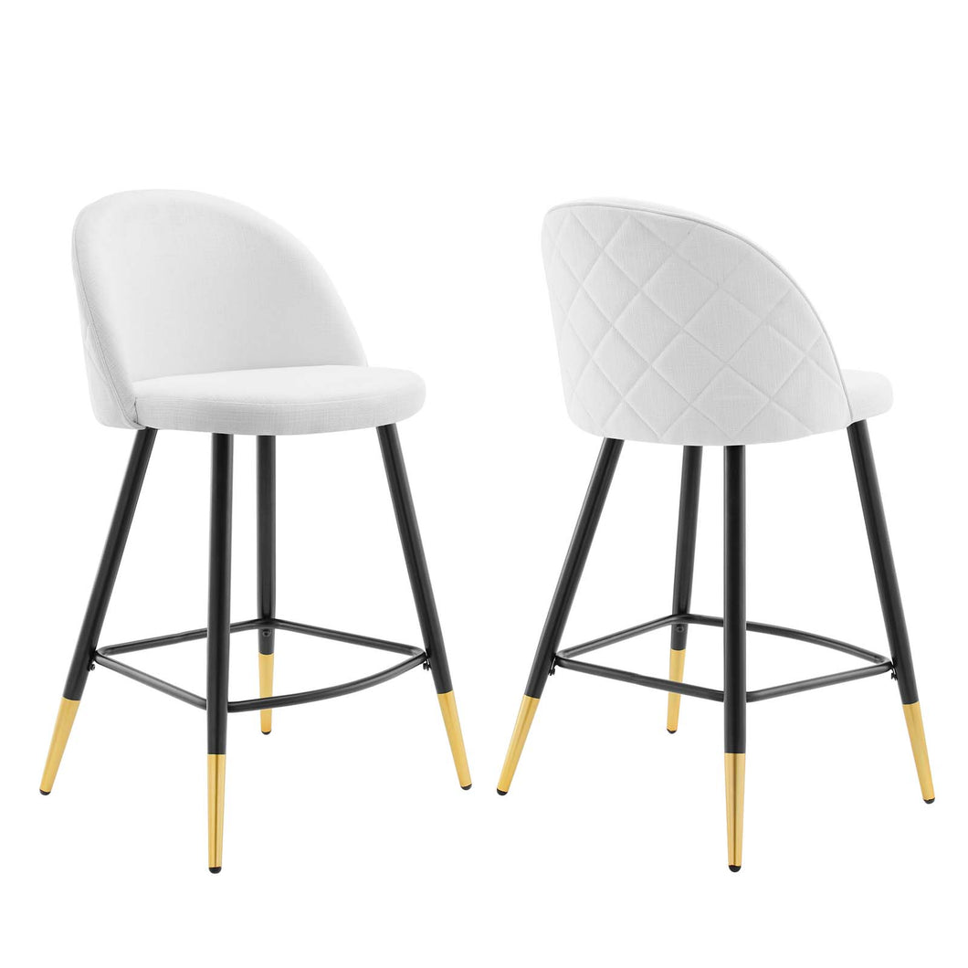 Cordial Fabric Counter Stools Set of 2 by Modway