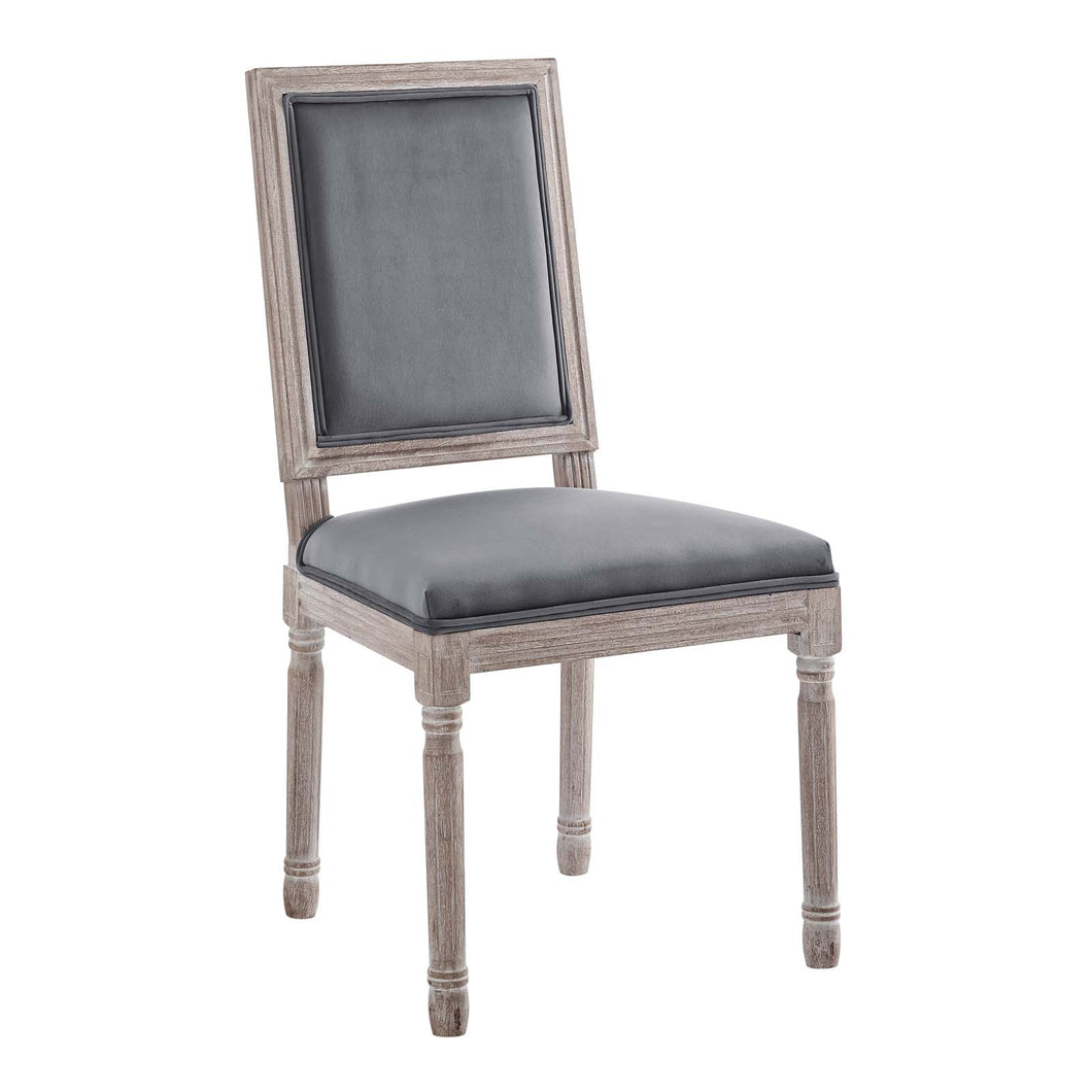 Court French Vintage Performance Velvet Dining Side Chair by Modway