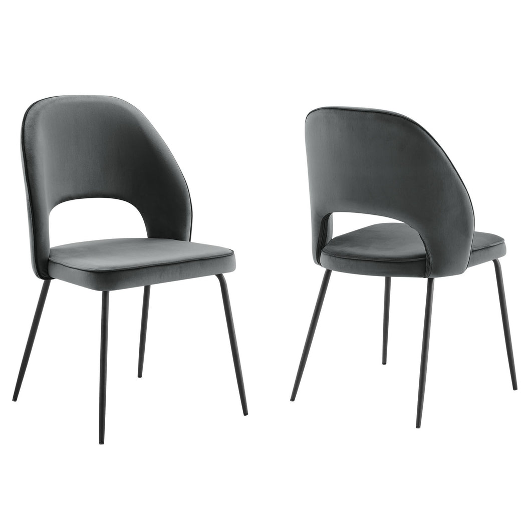 Nico Performance Velvet Dining Chair Set of 2 by Modway