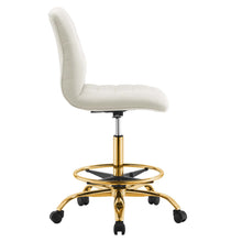 Load image into Gallery viewer, Ripple Armless Performance Velvet Drafting Chair by Modway
