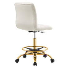 Load image into Gallery viewer, Ripple Armless Performance Velvet Drafting Chair by Modway
