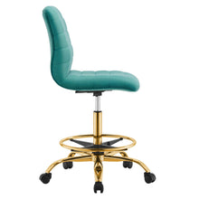 Load image into Gallery viewer, Ripple Armless Performance Velvet Drafting Chair by Modway
