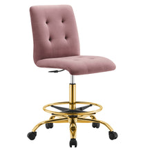 Load image into Gallery viewer, Prim Armless Performance Velvet Drafting Chair by Modway
