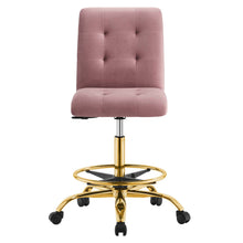 Load image into Gallery viewer, Prim Armless Performance Velvet Drafting Chair by Modway
