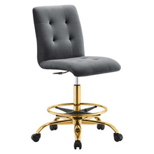 Load image into Gallery viewer, Prim Armless Performance Velvet Drafting Chair by Modway
