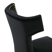 Load image into Gallery viewer, Curve Performance Velvet Dining Chairs Set of 2 by Modway
