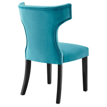 Load image into Gallery viewer, Curve Performance Velvet Dining Chairs Set of 2 by Modway
