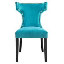 Load image into Gallery viewer, Curve Performance Velvet Dining Chairs Set of 2 by Modway
