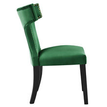 Load image into Gallery viewer, Curve Performance Velvet Dining Chairs Set of 2 by Modway
