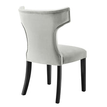 Load image into Gallery viewer, Curve Performance Velvet Dining Chairs Set of 2 by Modway
