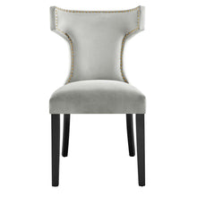 Load image into Gallery viewer, Curve Performance Velvet Dining Chairs Set of 2 by Modway
