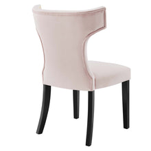 Load image into Gallery viewer, Curve Performance Velvet Dining Chairs Set of 2 by Modway
