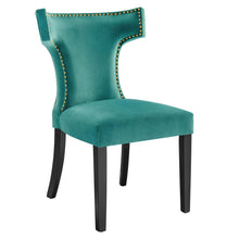 Load image into Gallery viewer, Curve Performance Velvet Dining Chairs Set of 2 by Modway
