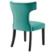 Load image into Gallery viewer, Curve Performance Velvet Dining Chairs Set of 2 by Modway
