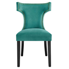 Load image into Gallery viewer, Curve Performance Velvet Dining Chairs Set of 2 by Modway
