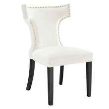 Load image into Gallery viewer, Curve Performance Velvet Dining Chairs Set of 2 by Modway
