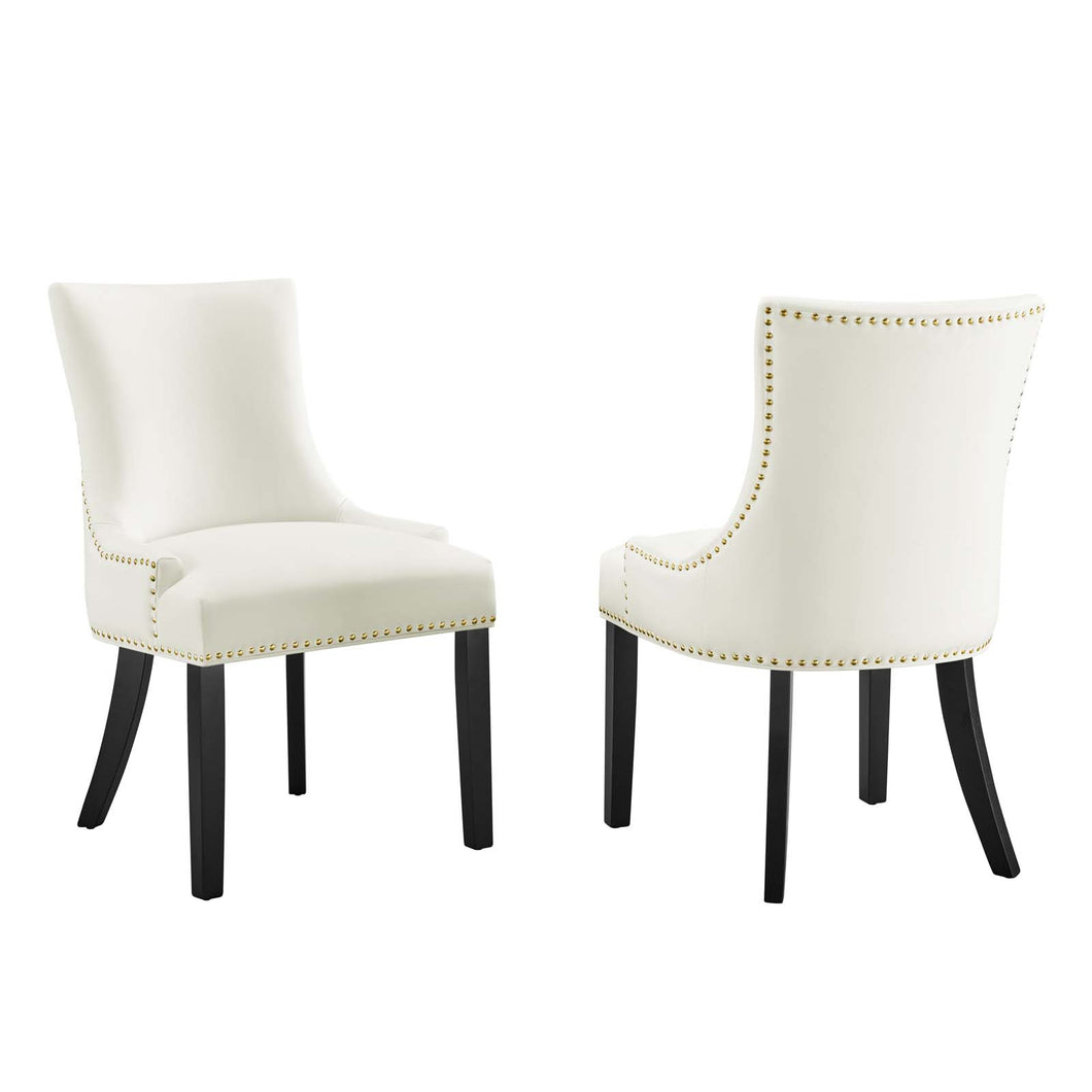 Marquis Performance Velvet Dining Chairs Set of 2 by Modway