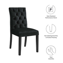 Load image into Gallery viewer, Duchess Performance Velvet Dining Chairs Set of 2 by Modway
