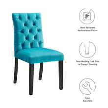 Load image into Gallery viewer, Duchess Performance Velvet Dining Chairs Set of 2 by Modway
